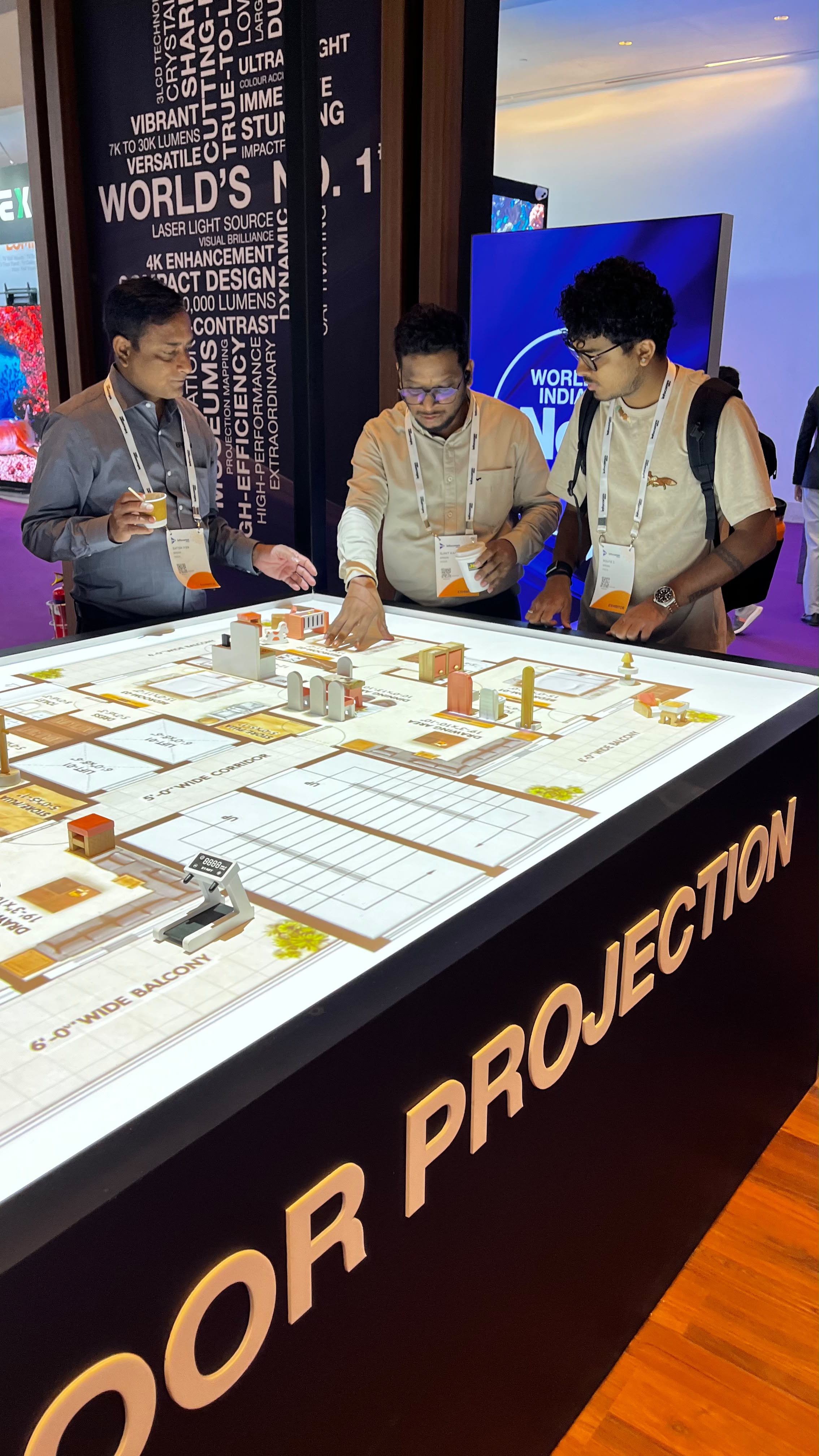 Hands-on discussion around the tabletop planning demonstration