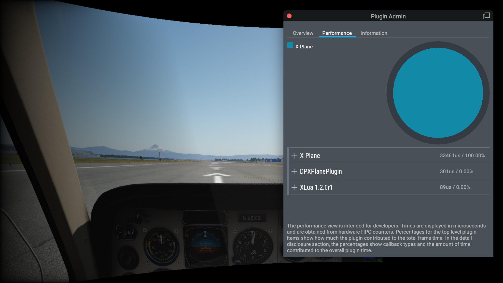 X-Plane projection view 4
