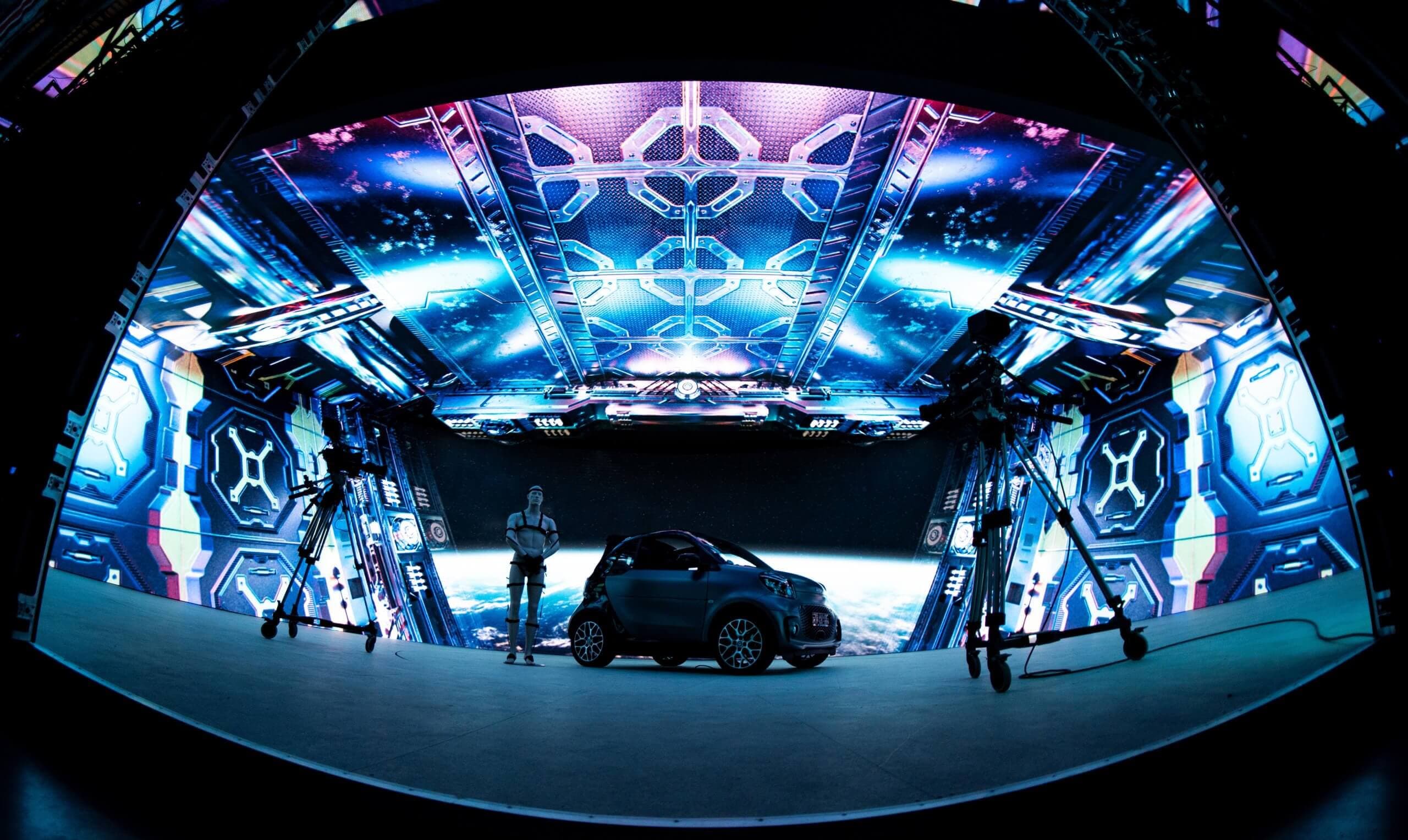 Curved LED Cave studio environment in Mannheim
